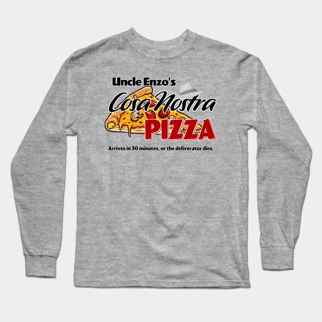 Uncle Enzo's Cosa Nostra Pizza - Snow Crash Long Sleeve T-Shirt by TerraShirts